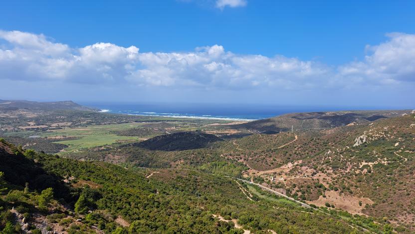 Panorama lungo il sentiero D 511 - Villaggio Normann, Gonnesa