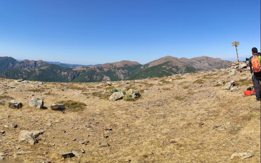 il plateau verso le punte di Santu Miali 