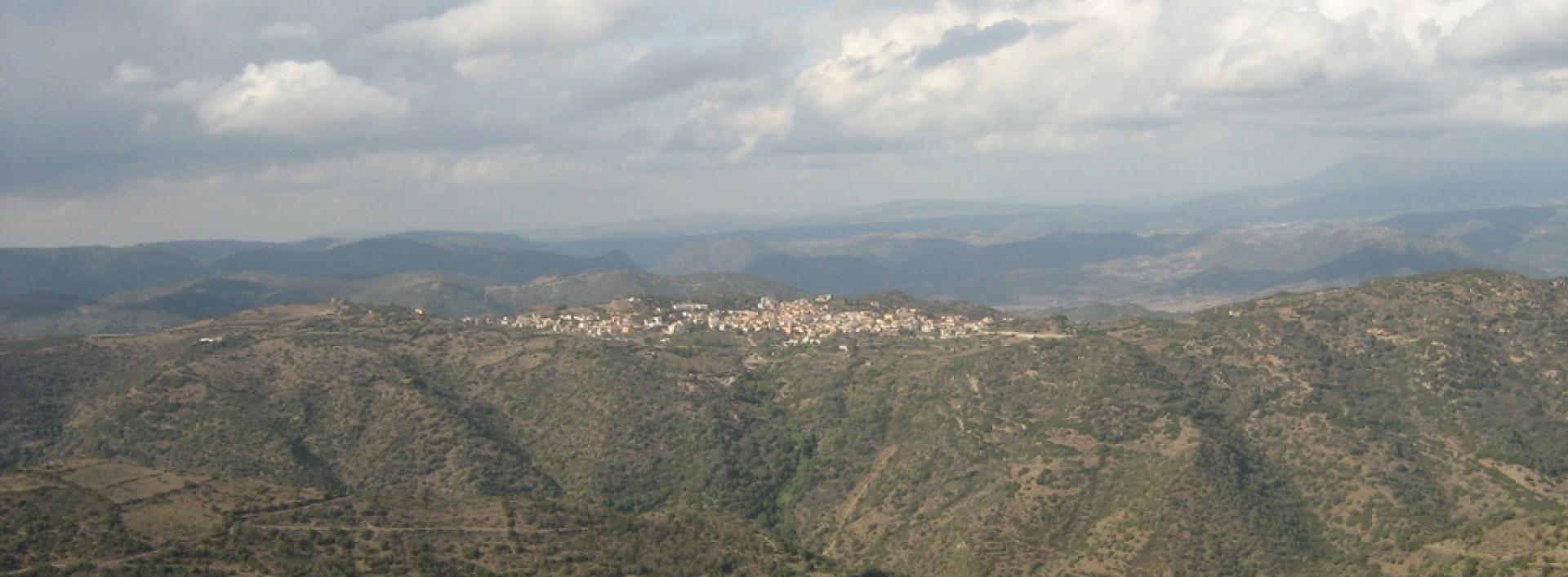 Veduta di Armungia da Punta Su Pardu