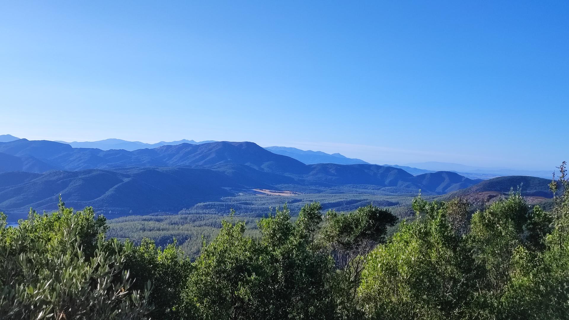 Panorama sul Cixerri e sul Marganai da Giriadroxiu