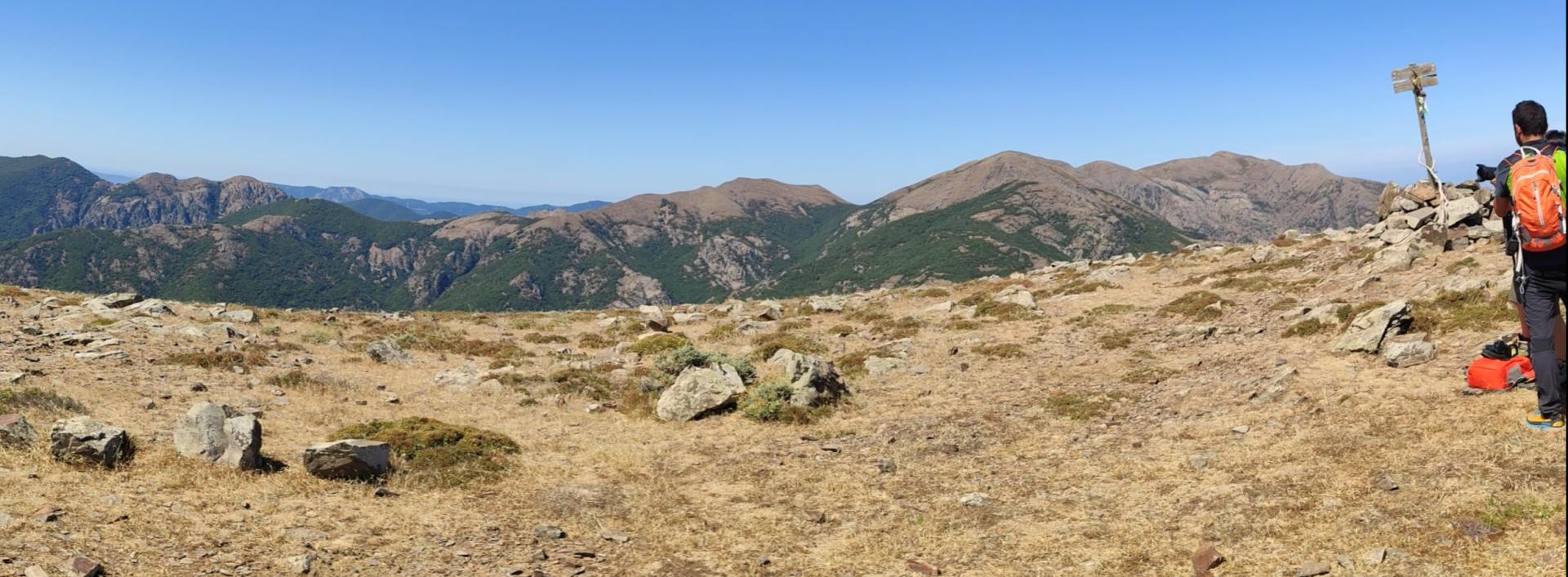 il plateau verso le punte di Santu Miali 